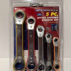 Rare Pittsburgh 5 PC Offset Ratchet Wrench Set